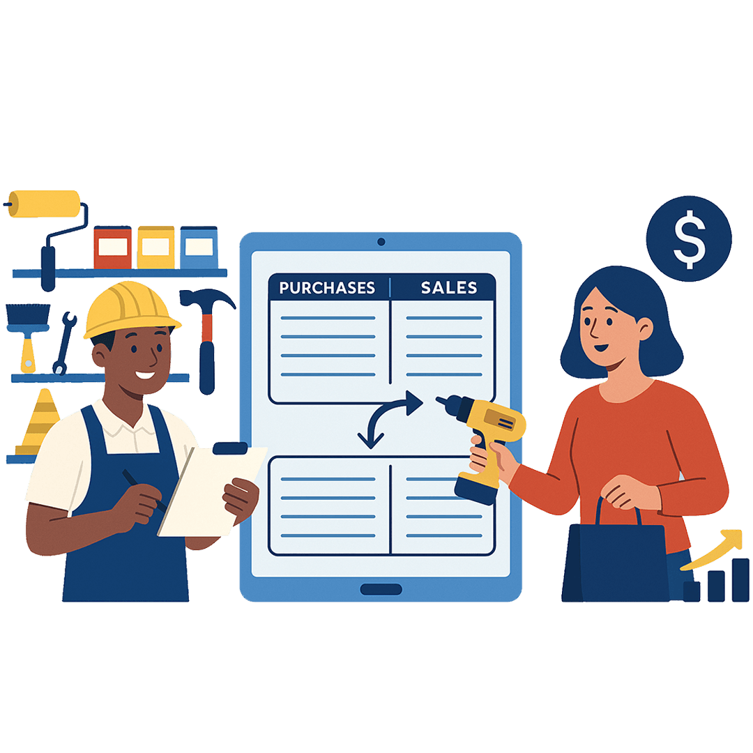 Purchase and sales tracking