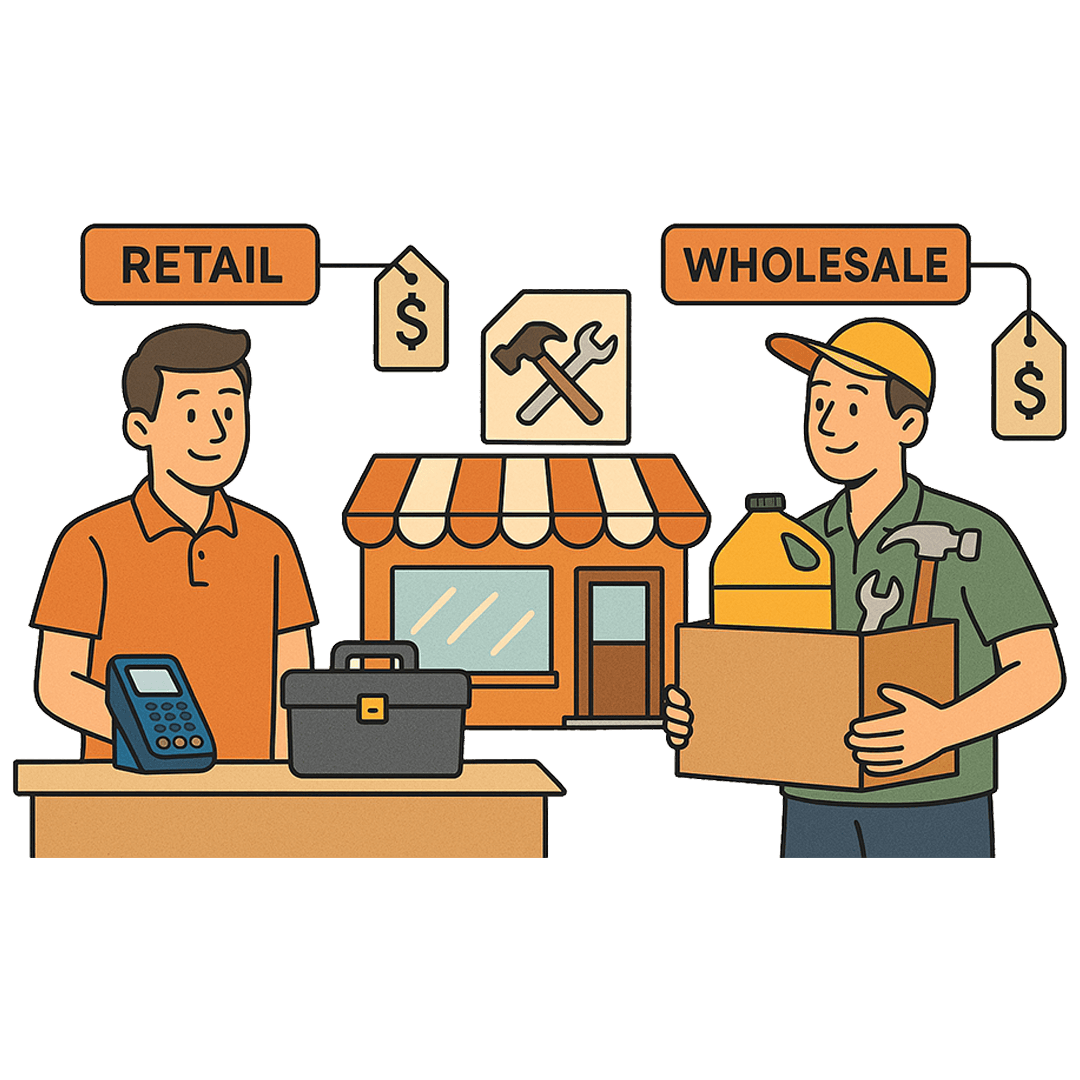 Retail and wholesale pricing system